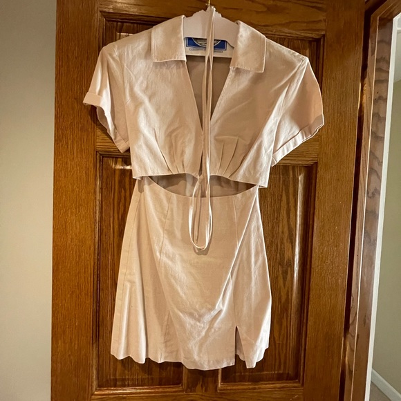 Showpo. Dresses & Skirts - Tan dress from showpo size 2